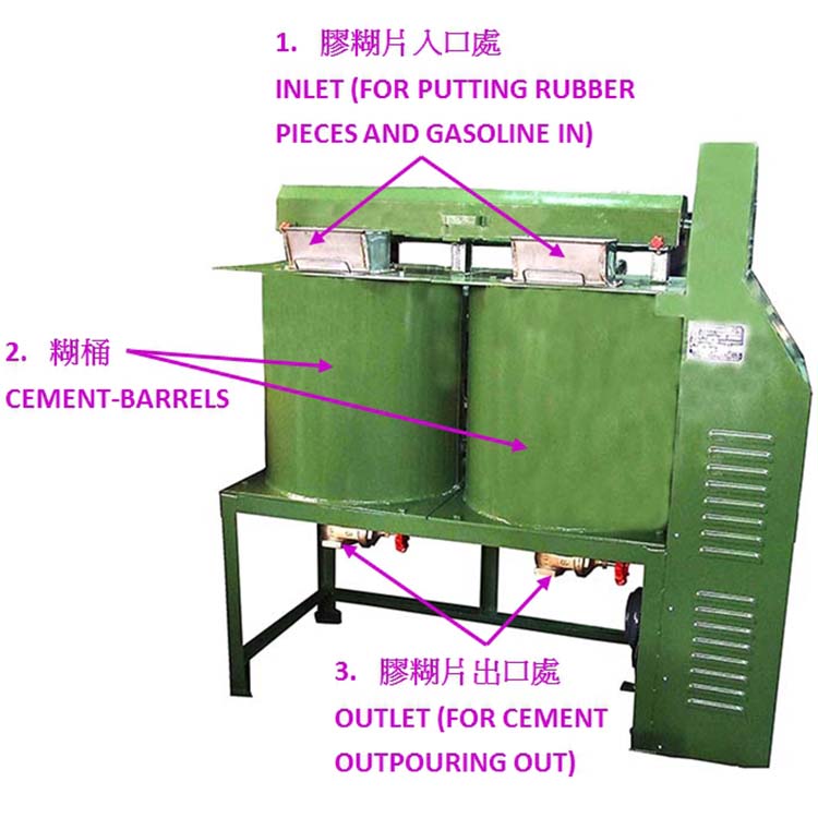 Rubber Cement Stirrer  (Double Layer) Rubber Cement Making Machine Glue Stirrer Double Barrels